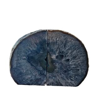 Blue Agate bookends version 2